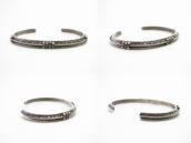 Atq Navajo Stamped Triangle & Twisted Wires Cuff  c.1930～ ①