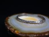 Atq Navajo Stamped Triangle & Twisted Wires Cuff  c.1930～ ①