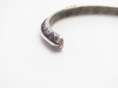 Atq Navajo Stamped Triangle & Twisted Wires Cuff c.1930～ ②