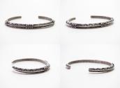 Atq Navajo Stamped Triangle & Twisted Wires Cuff c.1930～ ②