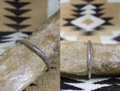 Atq Navajo Stamped Coin Silver Narrow Triangle Cuff c.1925～