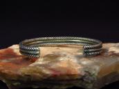 Vtg Navajo Twisted Wire Narrow Cuff Bracelet  w/TQ  c.1945～