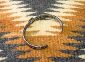 Vtg Navajo Twisted Wire Narrow Cuff Bracelet  w/TQ  c.1945～