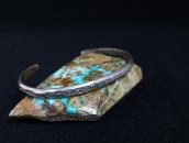 Atq Navajo Arrows Stamped Ingot Silver Narrow Cuff  c.1920～