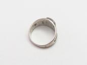Antique Early Navajo Stamped Ingot Silver Ring w/TQ  c.1915～