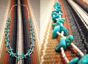 Vintage Turquoise Heishi Beads 2 strand Necklace
