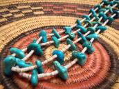 Vintage Turquoise Heishi Beads 2 strand Necklace