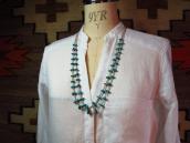 Vintage Turquoise Heishi Beads 2 strand Necklace