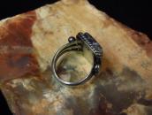 【McKee Platero】 Navajo Silver Ring w/Sq. Turquoise  c.1975～