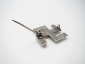 Antique Navajo 卍 Shape Silver Pin wTurqoise c.1920～