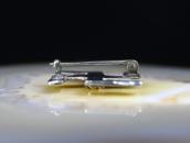 Antique Navajo 卍 Shape Silver Pin wTurqoise c.1920～
