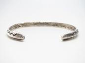 Atq Navajo Stamped Ingot Silver Triangle Wire Cuff c.1930～