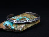 Atq Navajo Stamped Ingot Silver Triangle Wire Cuff c.1930～