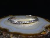 Atq Navajo Stamped Ingot Silver Triangle Wire Cuff c.1930～
