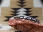 Atq Arrows Stamped Ingot Silver Triangle Wire Cuff  c.1920～