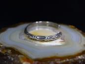 Atq Arrows Stamped Ingot Silver Triangle Wire Cuff  c.1920～