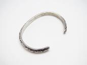 Atq Arrows Stamped Ingot Silver Triangle Wire Cuff  c.1920～