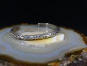 Atq Arrows Stamped Ingot Silver Triangle Wire Cuff  c.1920～