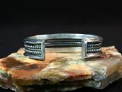 Vintage Navajo Hi-Grade Lone Mt. Turquoise Row Cuff  c.1950～