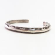 Antique Navajo Ingot Silver Unique TriangleWire Cuff c.1915～