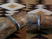 Antique Navajo Ingot Silver Unique TriangleWire Cuff c.1915～