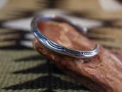 Antique Navajo Ingot Silver Unique TriangleWire Cuff c.1915～