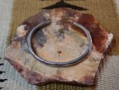 Antique Navajo Ingot Silver Unique TriangleWire Cuff c.1915～
