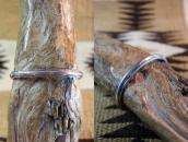 Antique Navajo Ingot Silver Unique TriangleWire Cuff c.1915～