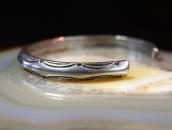 Antique Navajo Ingot Silver Unique TriangleWire Cuff c.1915～