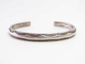 Antique Navajo Ingot Silver Unique TriangleWire Cuff c.1915～