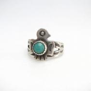 Vtg 【BELL】 Thunderbird Applique Tourist Small Ring  c.1950～