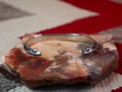 Atq Navajo Arrows Stamped Ingot Triangle Wire Cuff  c.1910～