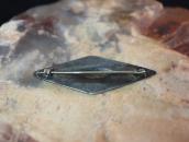 Atq 卍 & Arrows Stamped Diamond Shape Small Pin Brooch c.1930