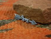 Atq 【Maisel's】 Arrow & Horse Silver Small Pin Brooch c.1935～