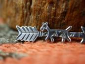 Atq 【Maisel's】 Arrow & Horse Silver Small Pin Brooch c.1935～