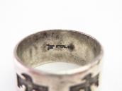 Vtg 【BELL TRADING POST】 Thunderbird Silver Band Ring  c.1950