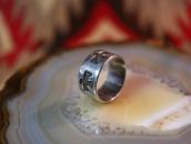 Vtg 【BELL TRADING POST】 Thunderbird Silver Band Ring  c.1950