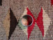 Vtg 【BELL TRADING POST】 Thunderbird Silver Band Ring  c.1950