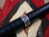 Vtg 【BELL TRADING POST】 Thunderbird Silver Band Ring  c.1950