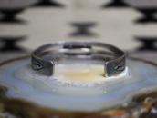 Vintage Navajo Arrows Stamped Cuff w/Turquoise c.1940～