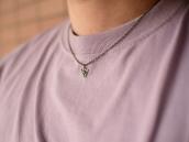 Atq Small Arrowhead Shape Top w/Turquoise Necklace  c.1930～