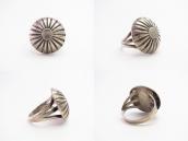 Attr. to【Ike Wilson】Burst Stamped Concho Face Ring  c.1935～
