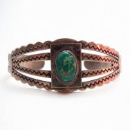 Antique FredHarvey Era SplitShank Cuff w/TQ c.1930