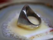 Vintage Navajo Turquoise Inlay Cast Silver Mens Ring c.1965～