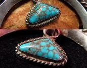 Antique Squash Blossom Naja Necklace w/GemGrade TQ