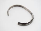 Antique Navajo Carinated Ingot Silver Stamped Cuff c.1930～