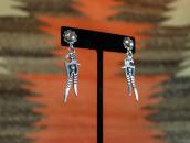 【Allen Pooyouma】Hopi Eagle Overlay Pierced Earrings  c.1960～
