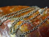 Atq Stamped Small T-bird Shape w/TQ Fob Necklace  c.1930～