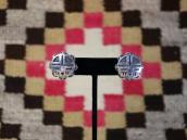 【Bernard Dawahoya】Vtg SunFace Overlay Clipon Earrings c.1960