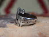 【H.H.Tammen】Ingot Silver 卍 Face Early Tourist Ring c.1910～